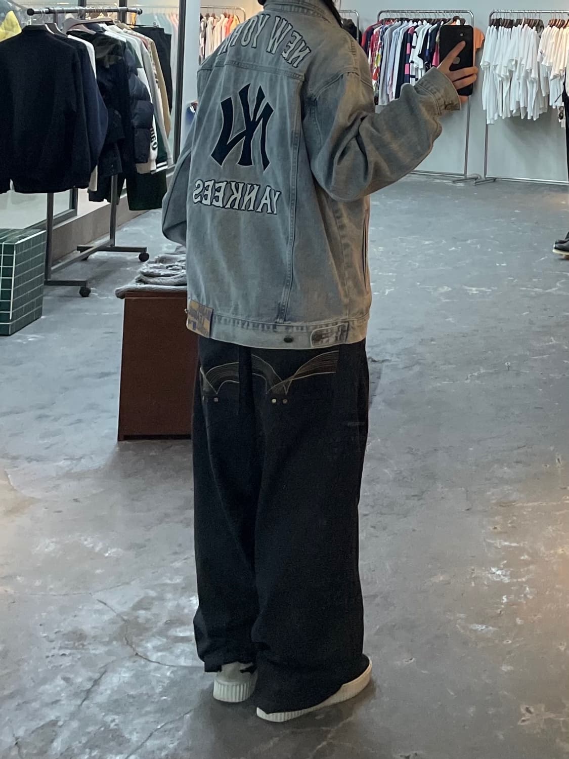 MLB 뉴욕 양키스 빅로고 데님 자켓 H952 상품이미지2