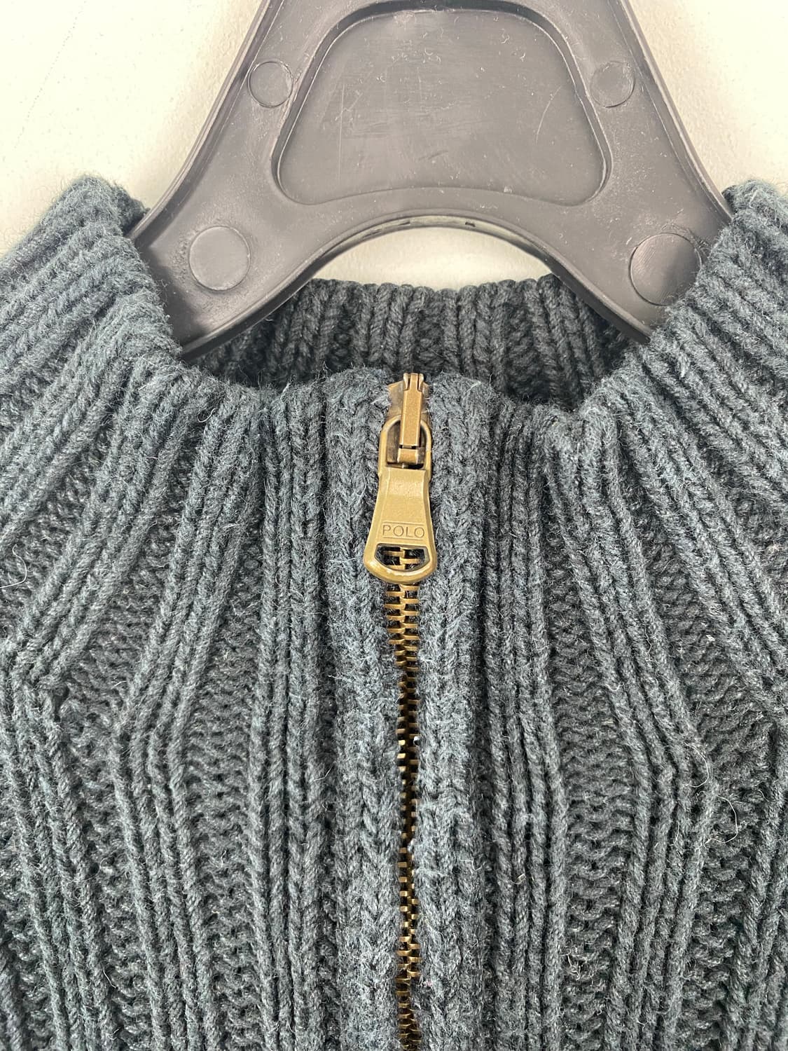 폴로 랄프로렘 블랙 하프집업 니트 스웨터 M 상품이미지3