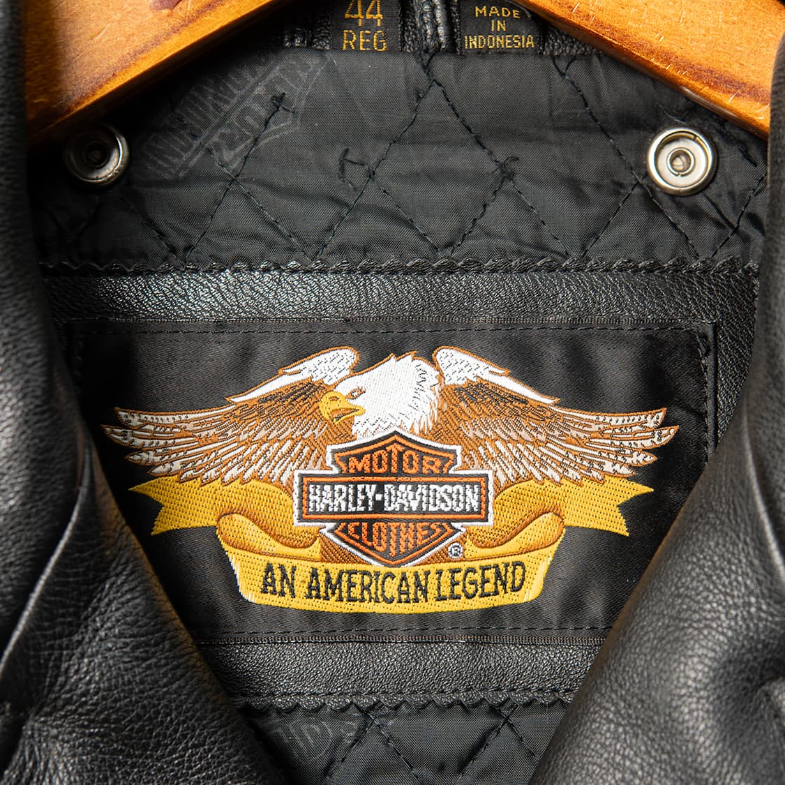 [44R] 90s 할리데이비슨 레더 더블라이더 자켓 블랙  상품이미지8
