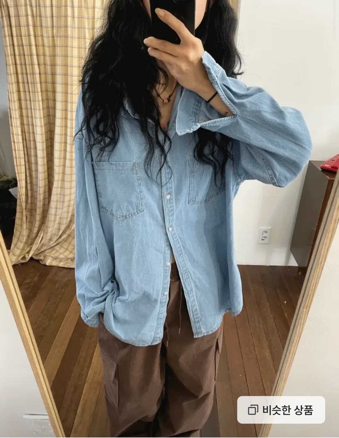 모래하우스 light denim shirts 데님셔츠 상품이미지1