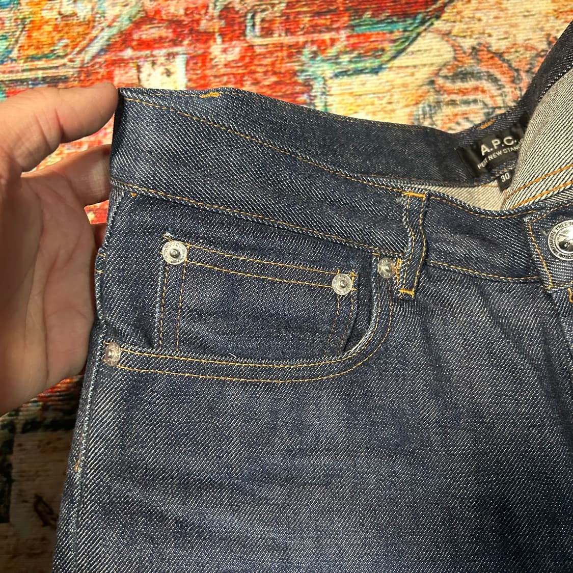 [30] APC 아페쎄 셀비지 생지 데님팬츠 상품이미지5