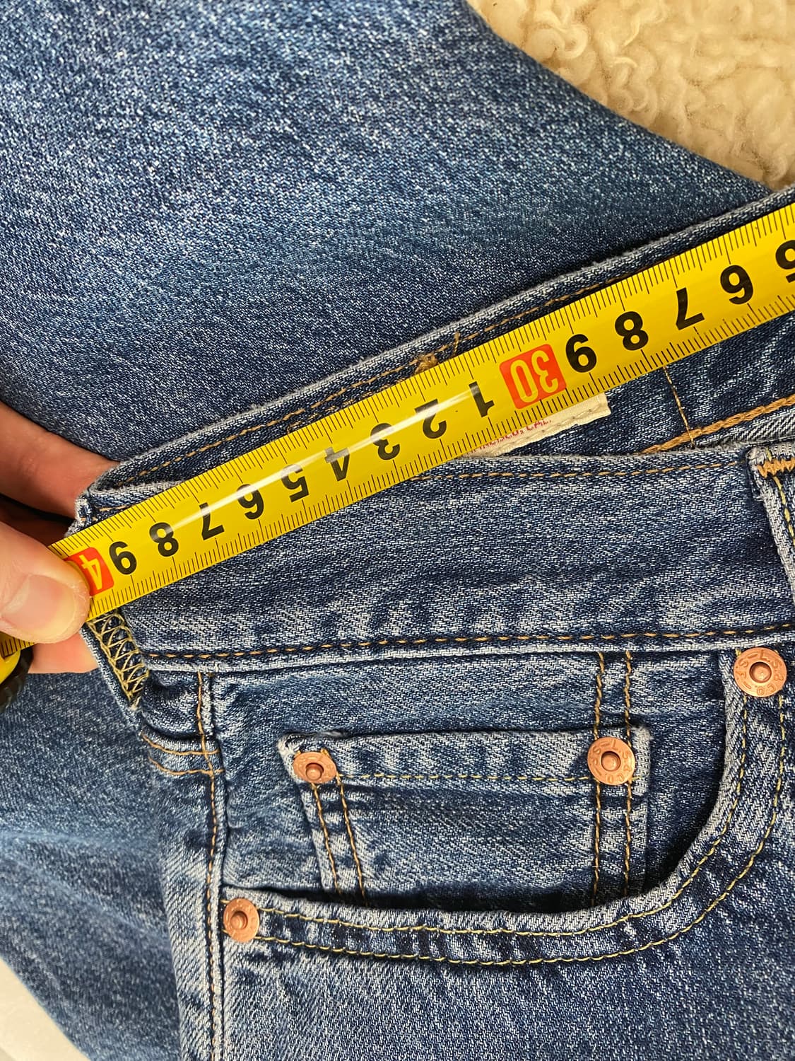 리바이스 568 프리미엄 청바지 데님 루즈 스트레이트 30/32 상품이미지3