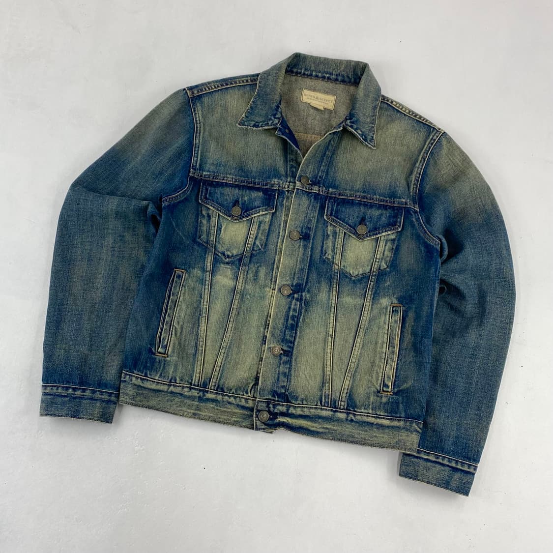 폴로 데님앤서플라이 포켓 워싱 데님 트러커 자켓 (98) 상품이미지1
