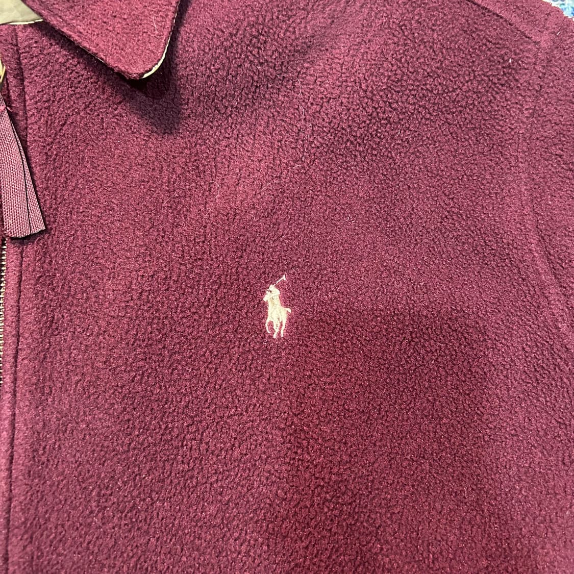 [2XL] 폴로 랄프로렌 버건디 폴라텍 플리스 자켓 상품이미지2