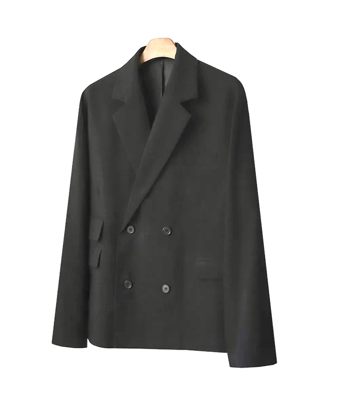 어반드레스 르메르 4버튼 더블 오버 블레이져 블랙 상품이미지1