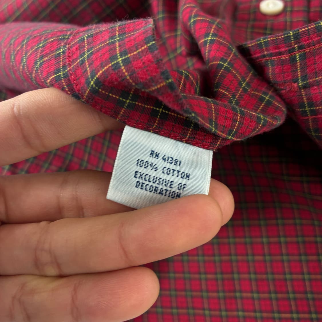 Polo  폴로 랄프로렌 자수 코튼 레드 체크 셔츠  상품이미지5