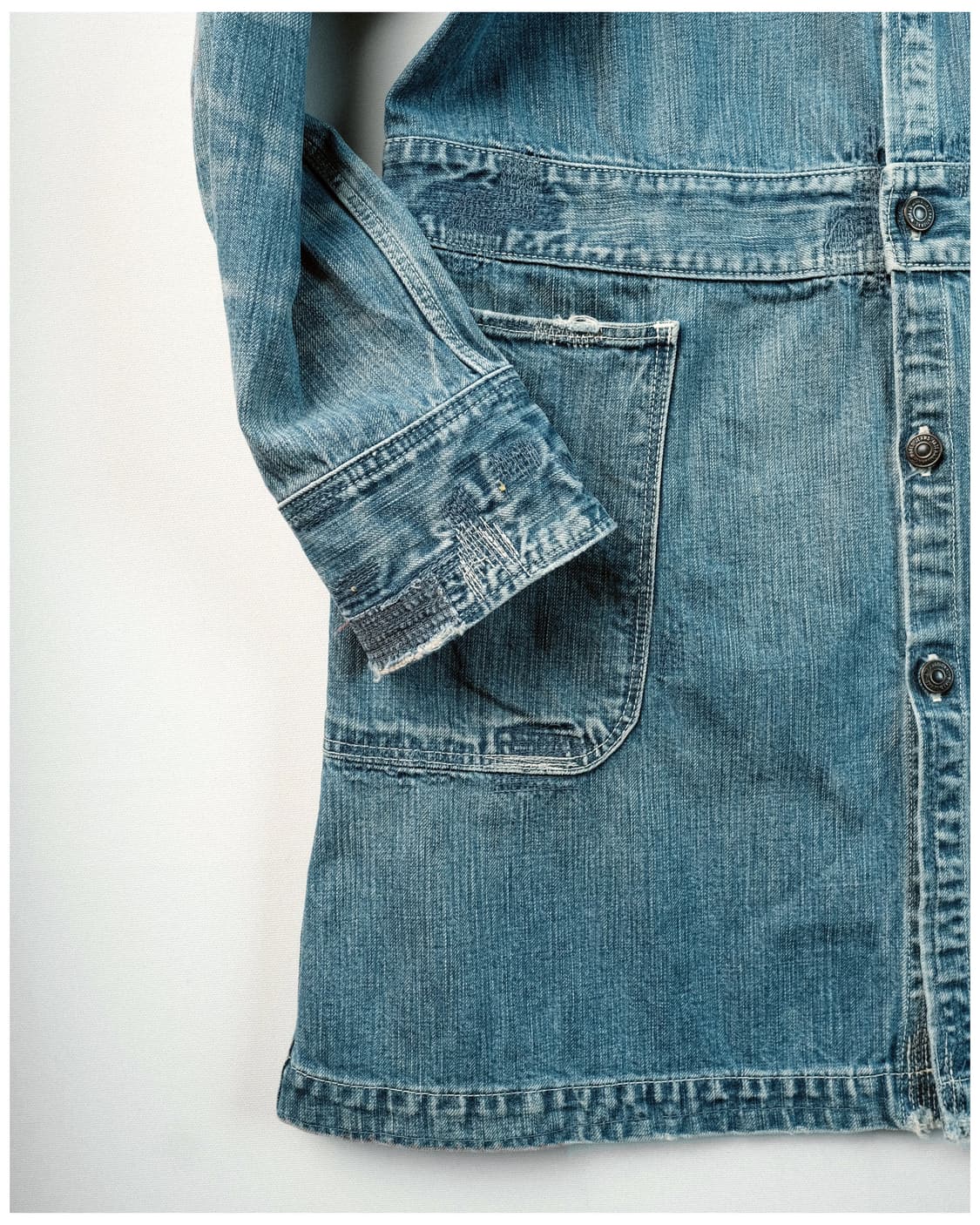 캐피탈 올드 라벨 커스텀 데님 코트 1사이즈 상품이미지7