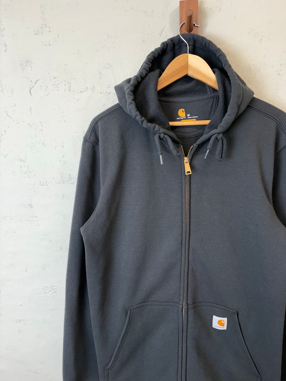 칼하트 오리지날핏 후드집업 블랙 상품이미지5