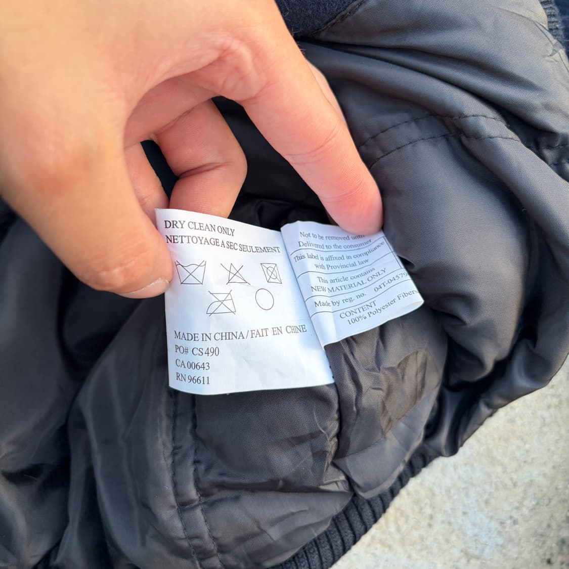 00s CANADA 빈티지 울 바시티 자켓 2XL 상품이미지8