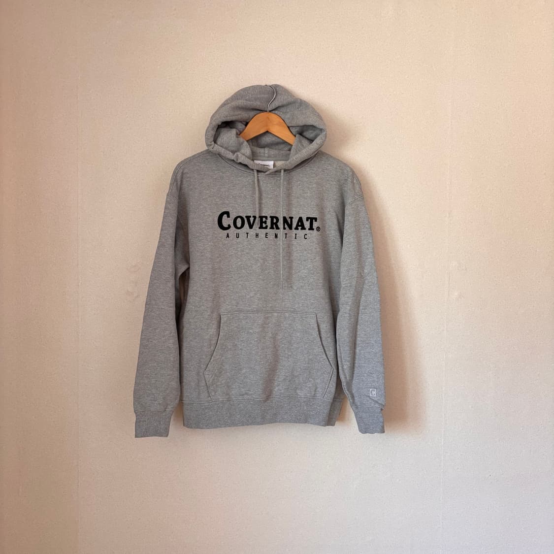 커버낫 루즈핏 S 그레이 후드 티셔츠 루즈핏 후디 무신사 상품이미지1