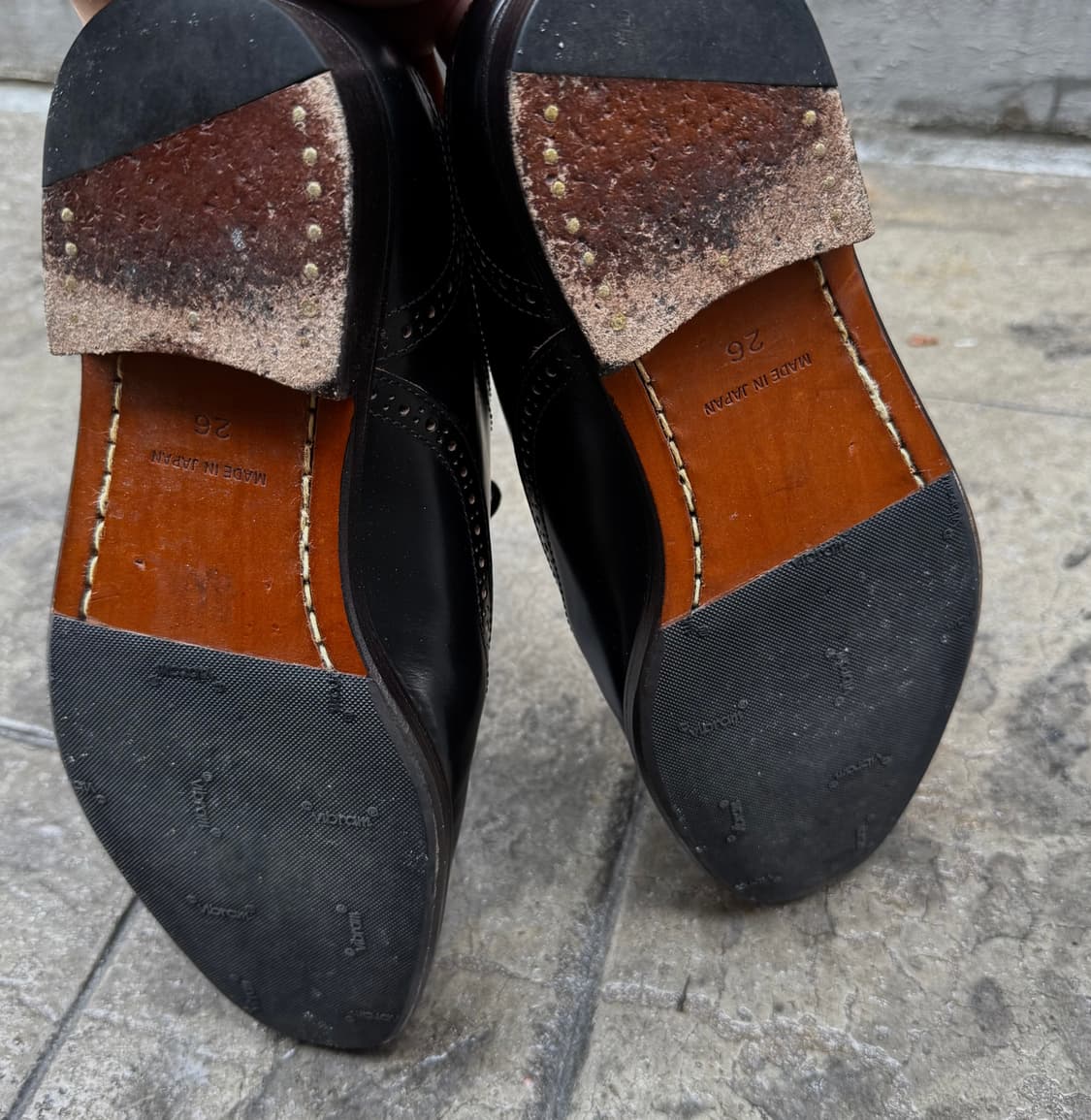 꼼데가르송 옴므 우드솔 에나멜 윙팁 더비슈즈 상품이미지6