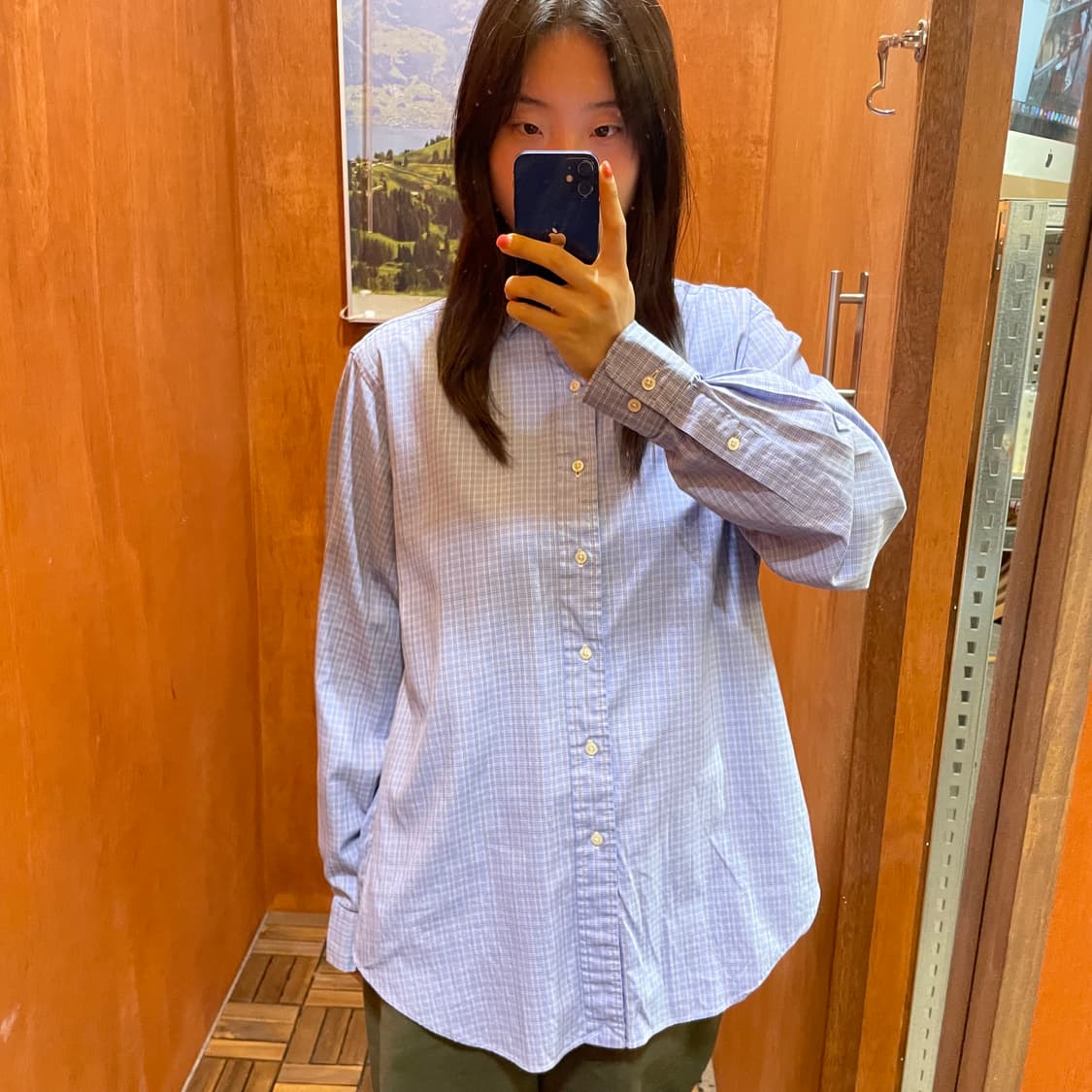  (M) POLO 폴로 랄프로렌 체크 셔츠 상품이미지1