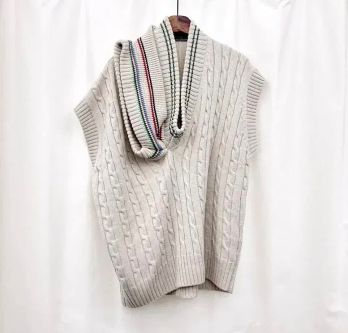 와이프로젝트 트리플 넥라인 니트 베스트 상품이미지4