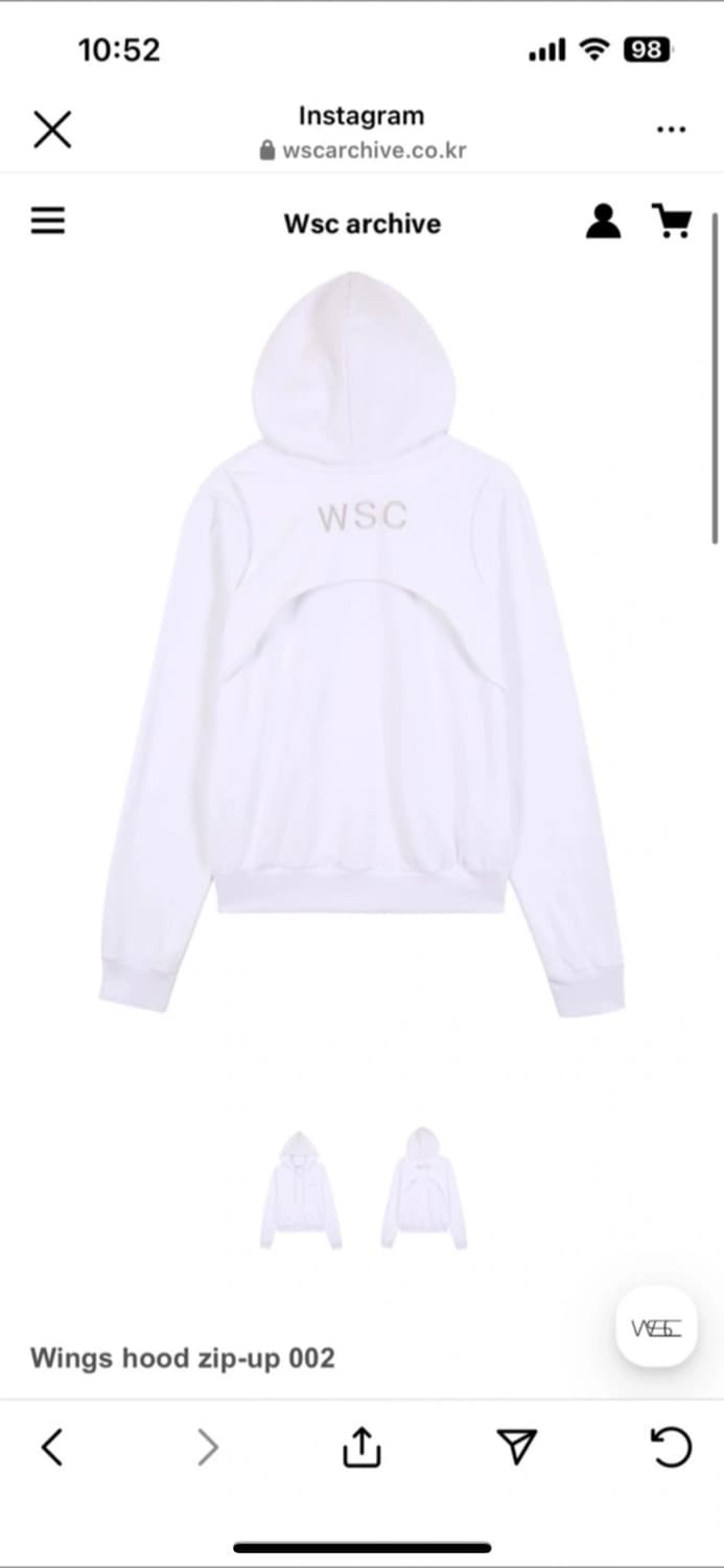 wsc Wings hood zip-up 002 상품이미지2