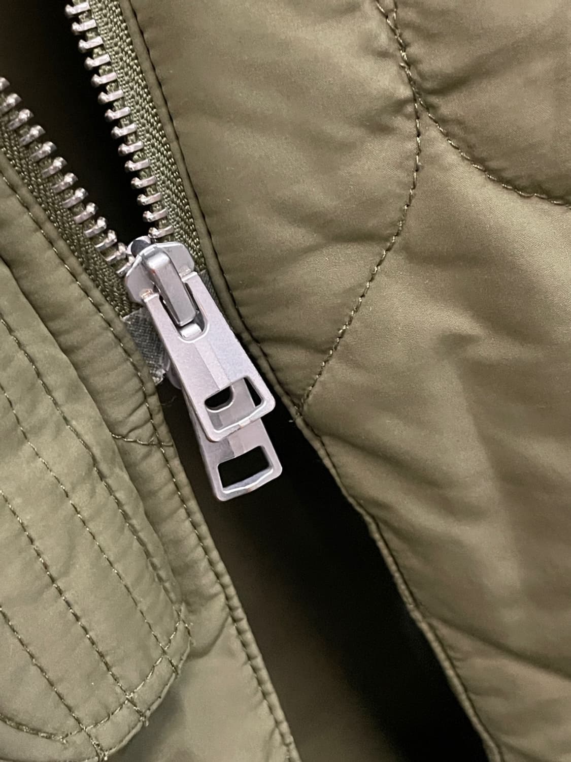 코스 퀼팅 롱 코트 상품이미지6