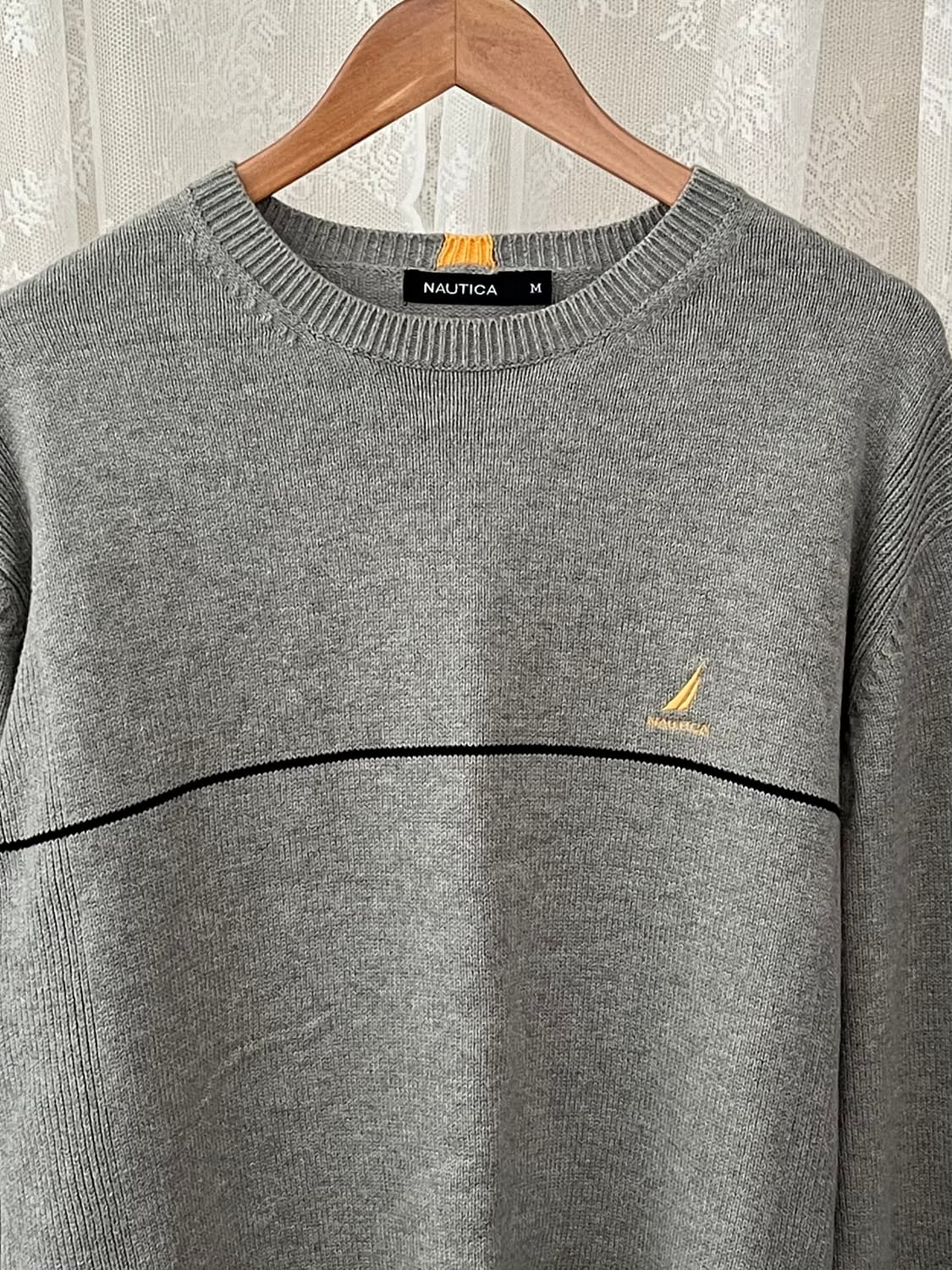 100) 노티카 코튼 니트 그레이 상품이미지3