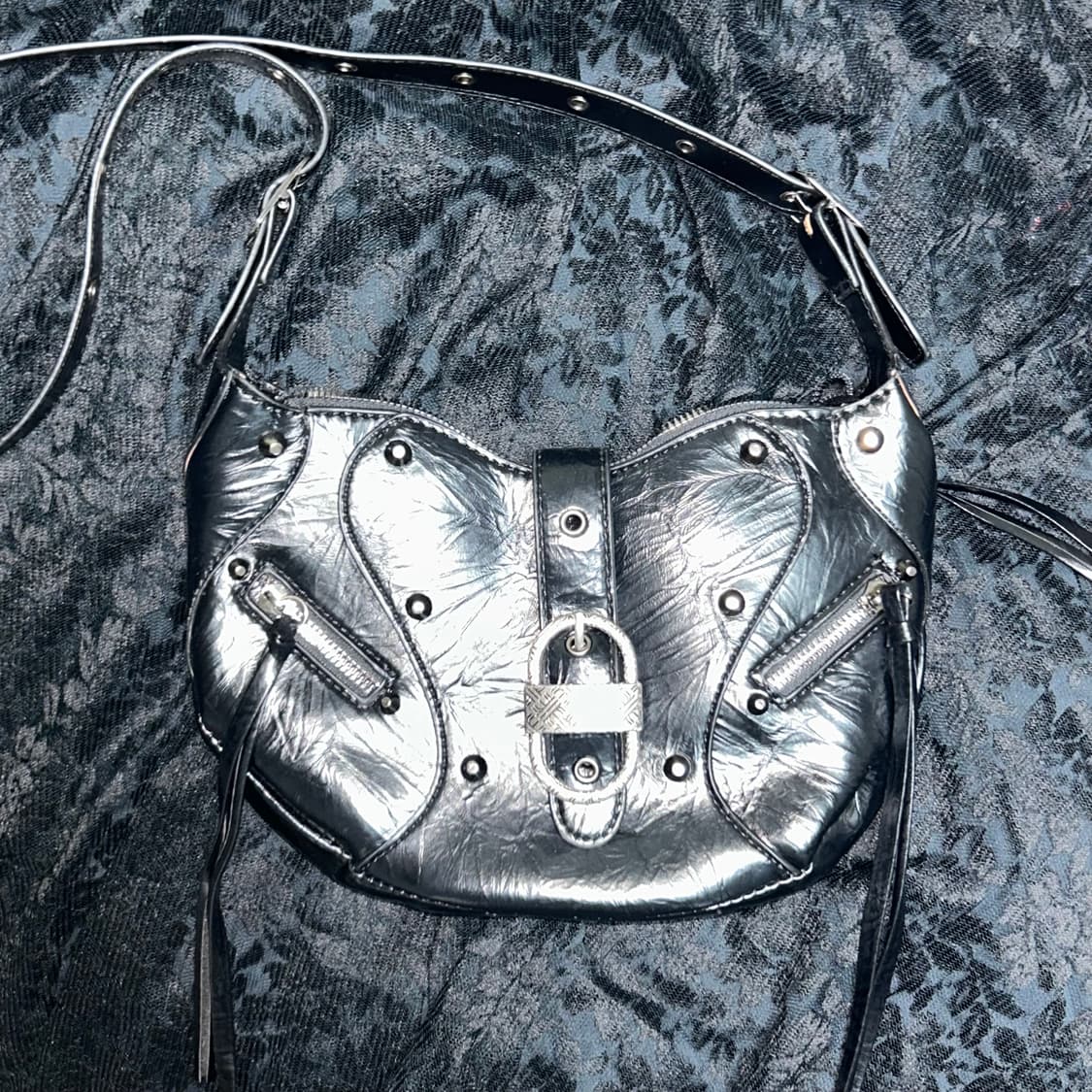 고딕 버클 레더 스터드 투웨이백 상품이미지1