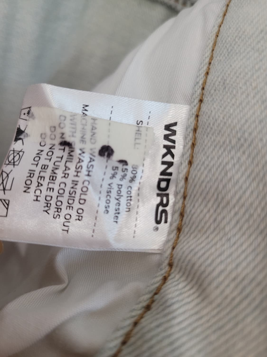 위캔더스 엔젤 데님팬츠 XL사이즈 택달린새제품 상품이미지9