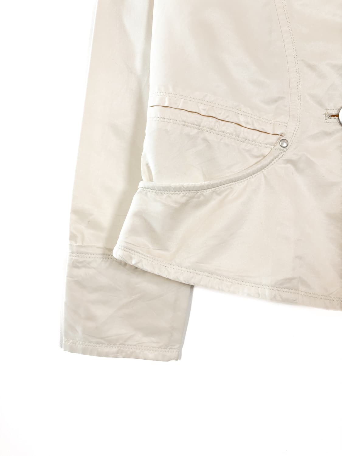  빈티지 사선 숏 트렌치 자켓 상품이미지6