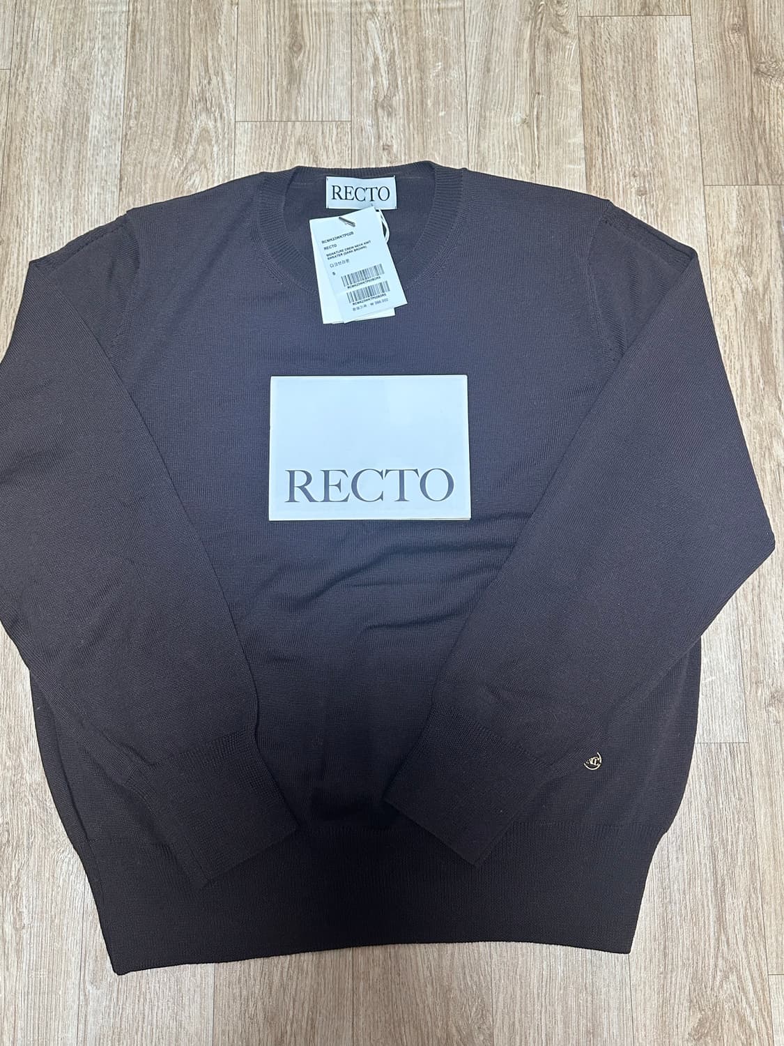 [새상품] 렉토 크루넥 니트 브라운  상품이미지5