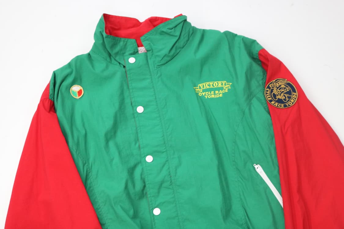 MEDALIST 빈티지 그린 레트로 빅토리 나일론 자켓 L 상품이미지3