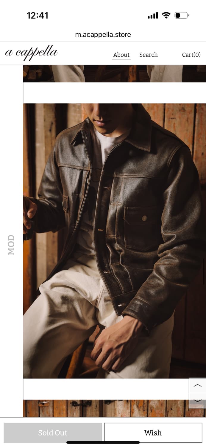 아카펠라 lot519 2세대 자켓 상품이미지4