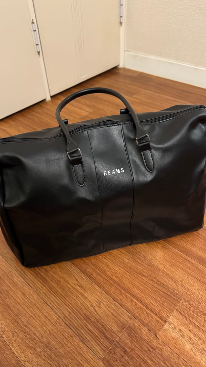 BEAMS 대용량 레더 토트백 보스턴백 상품이미지1