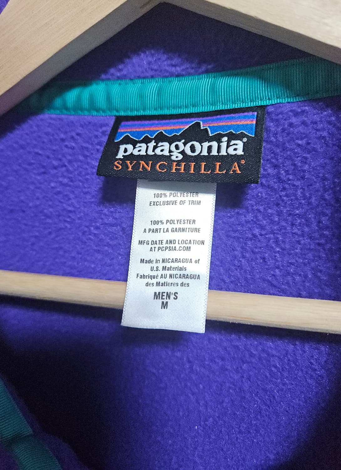 [M] 파타고니아 신칠라 스냅티 퍼플 상품이미지5
