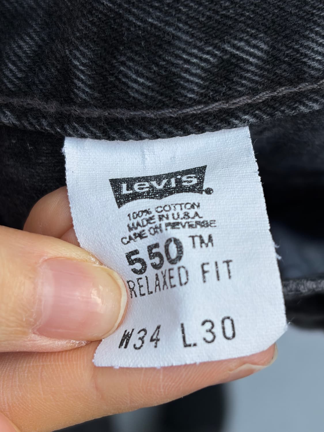 90s 리바이스 550 흑청 상품이미지3