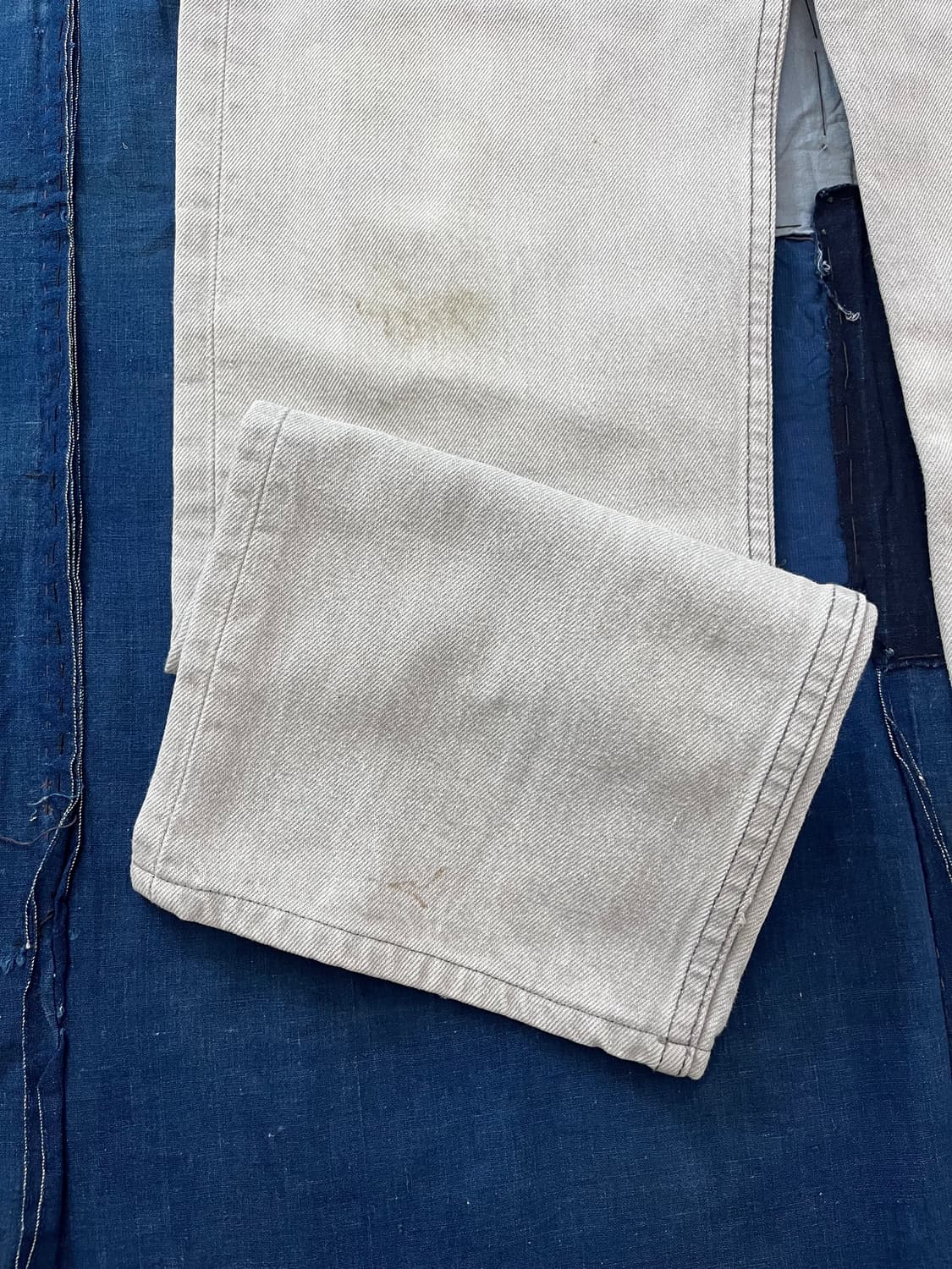 빈티지 리바이스 501 데님 팬츠 그레이 상품이미지10