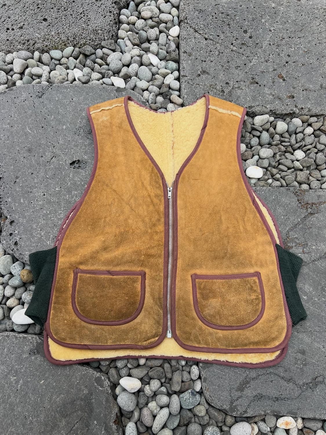 1970s VINTAGE MILITARY SHEARLING 쉐르파베스트 상품이미지1
