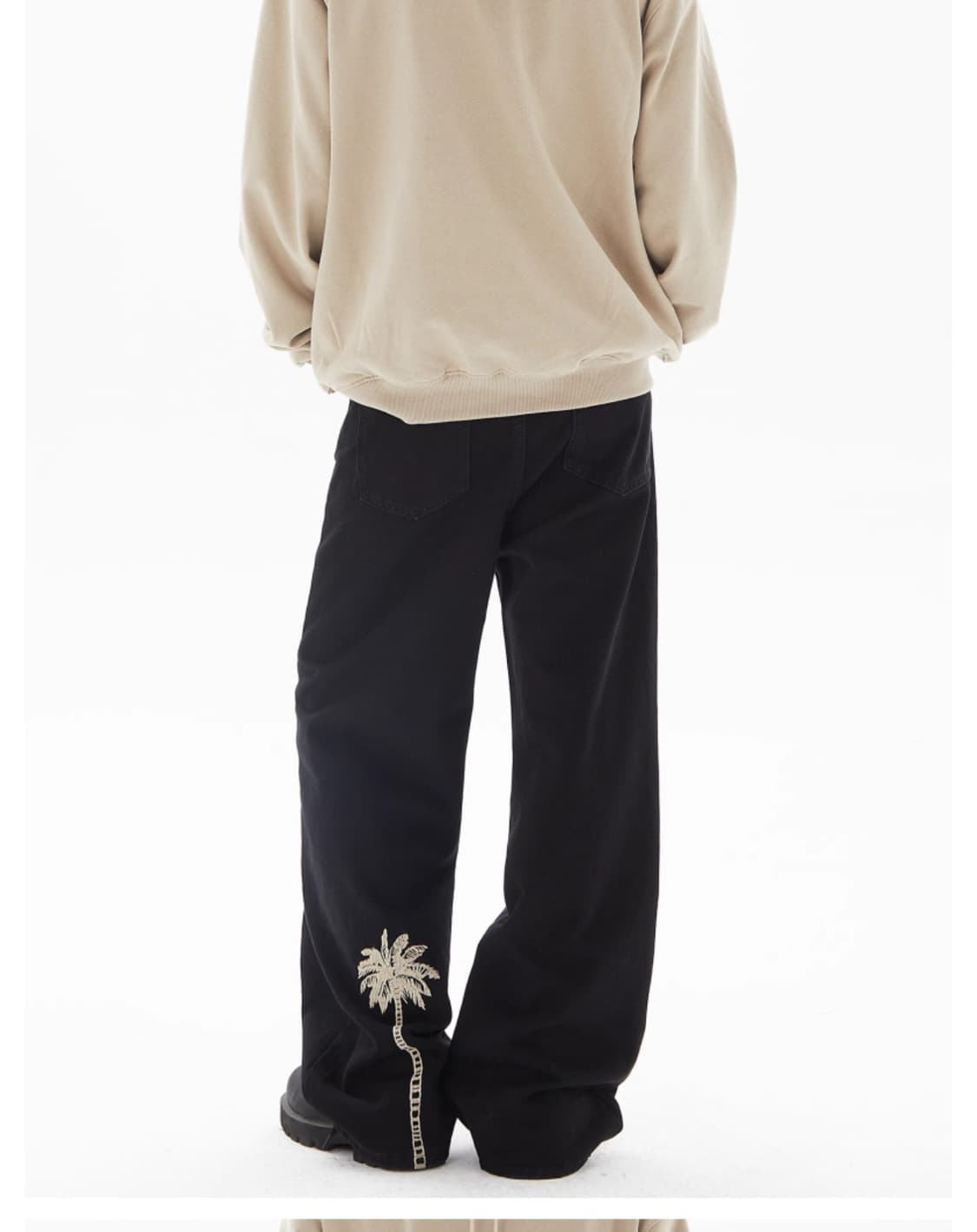 자수 블랙진 상품이미지1