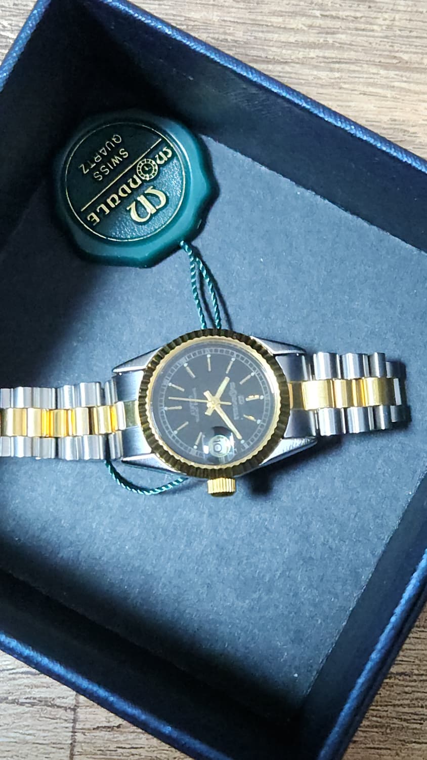 # 빈티지 콤비 22K 금도금 여성 명품시계 급처 상품이미지1