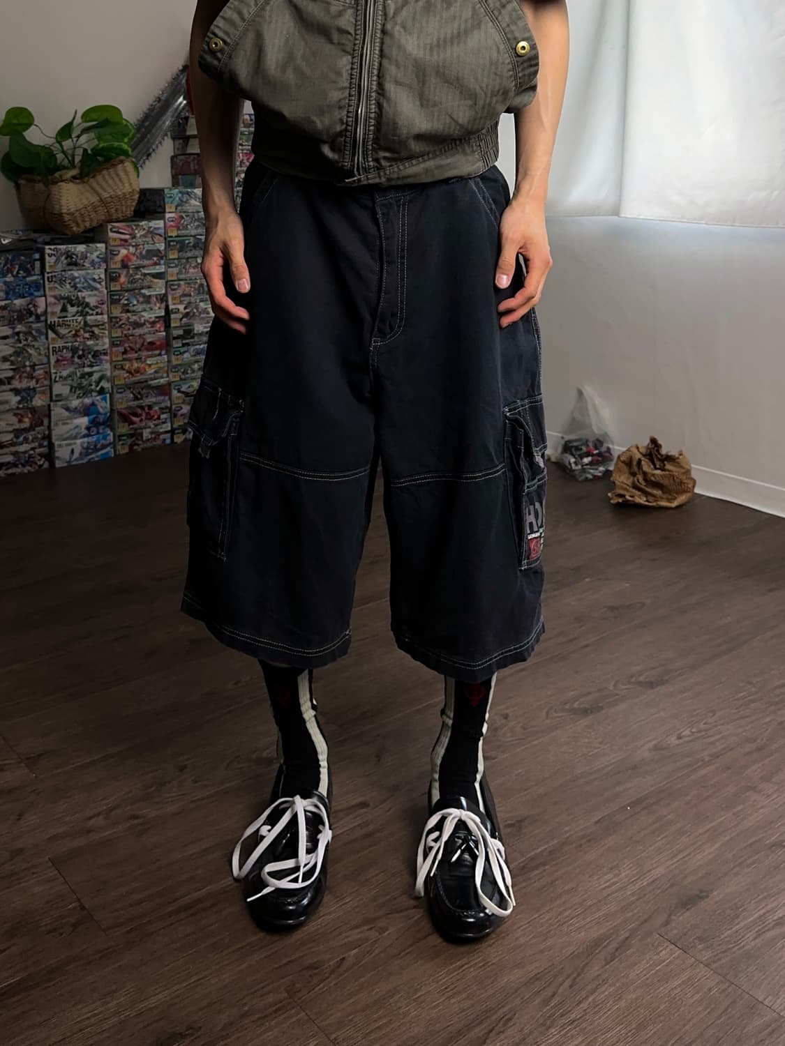 00's Hobo 와이드 카프리 죠츠 상품이미지5