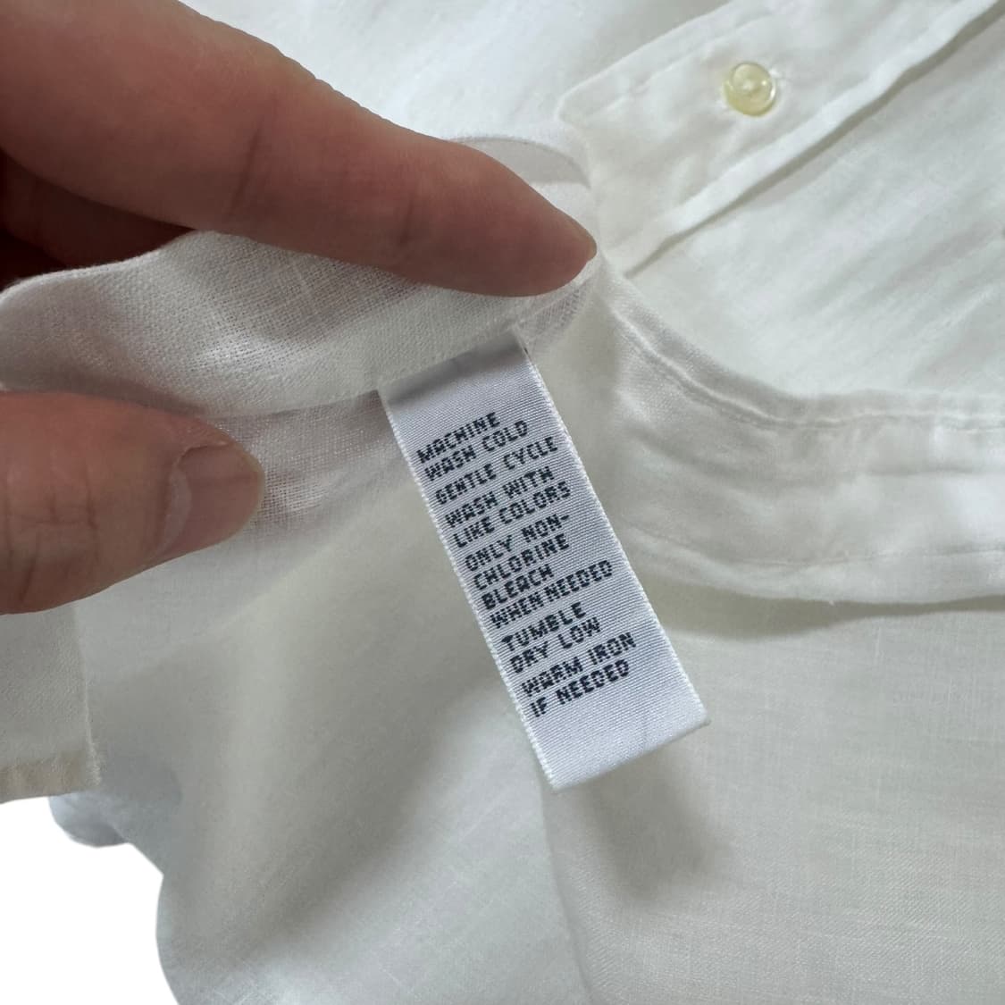 폴로 랄프로렌 화이트 린넨 셔츠 상품이미지4