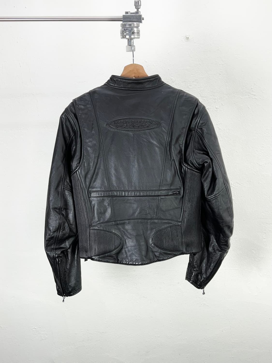 할리 데이비슨 우먼 블랙 FXRG 라이더 레더 자켓 상품이미지6