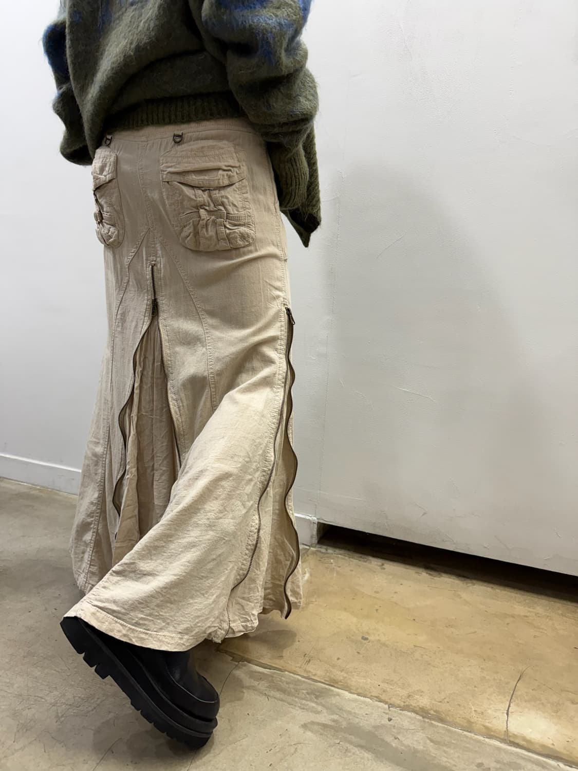 고아 멀티웨이 집업 롱 스커트 상품이미지8