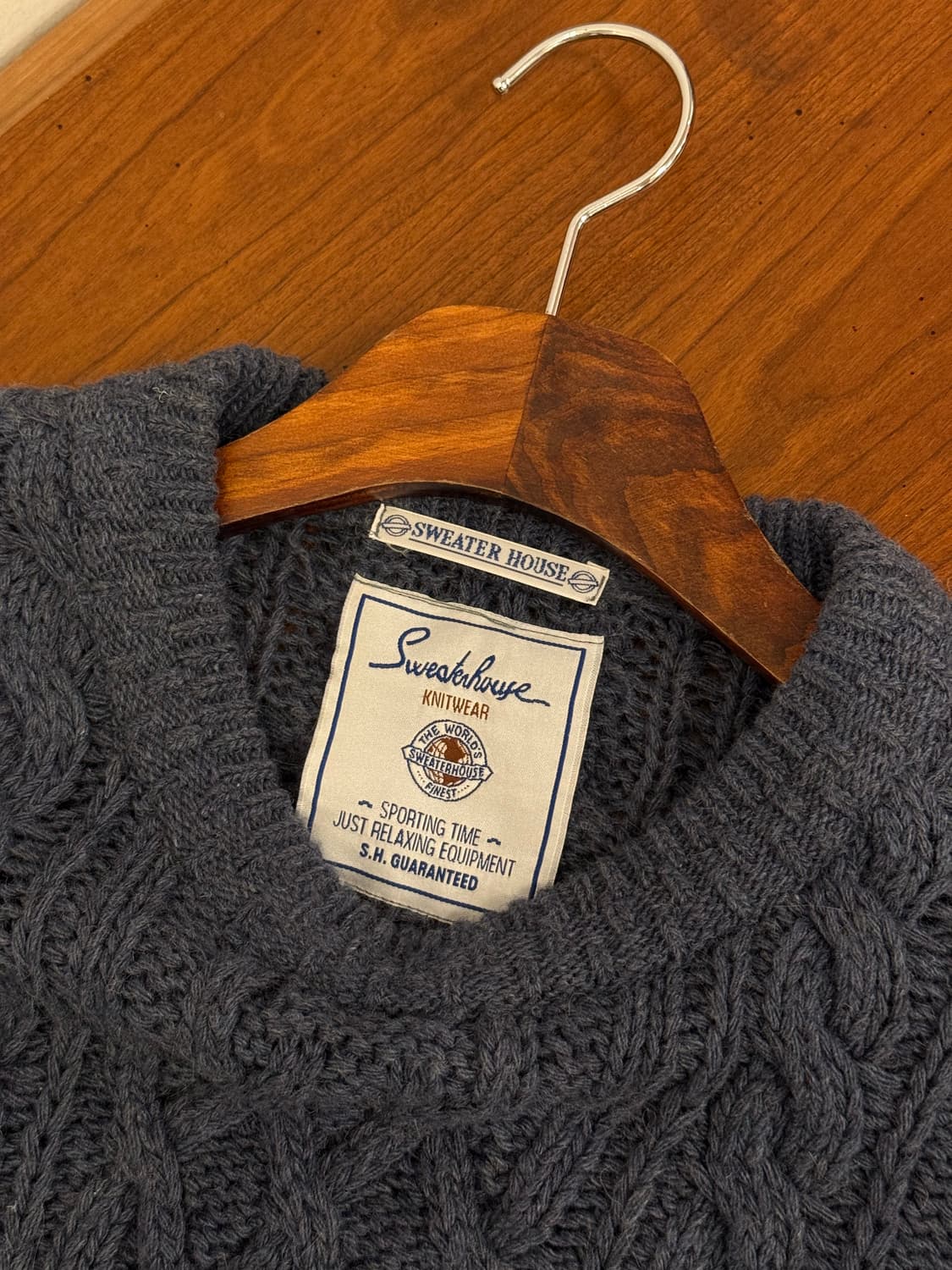 L) Spain Navy Fisherman 피셔맨 Knit Sweater 상품이미지6