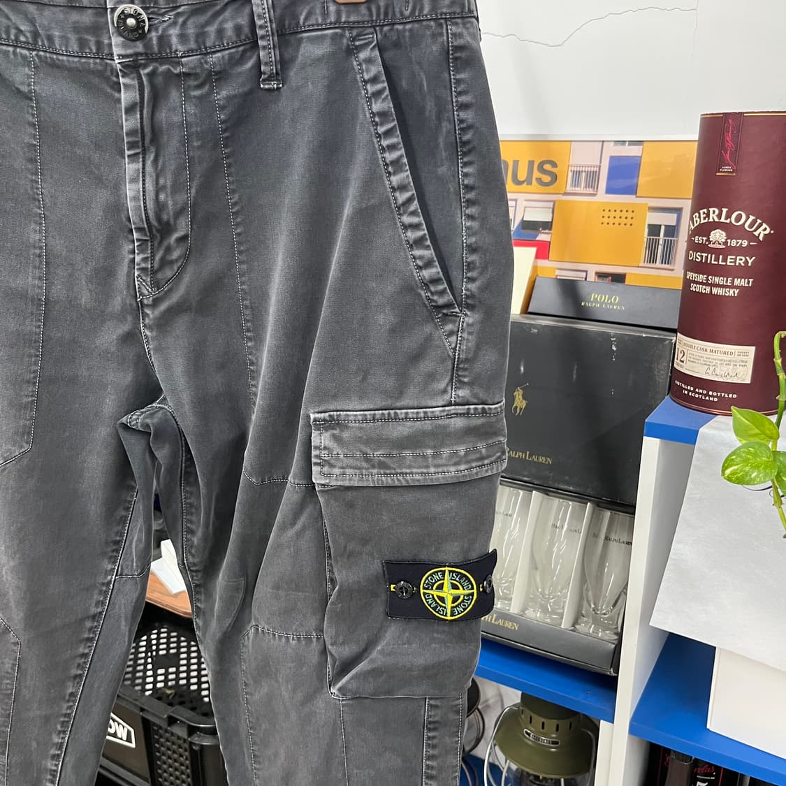 스톤아일랜드 가먼트다잉 카고팬츠 34  상품이미지3