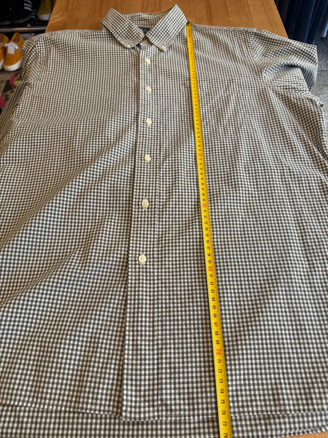 랄프로렌 깅엄체크 셔츠 그린 상품이미지9