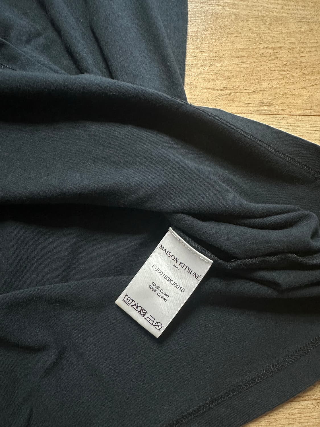 메종키츠네 롱슬리브 긴팔티셔츠 블랙 상품이미지5