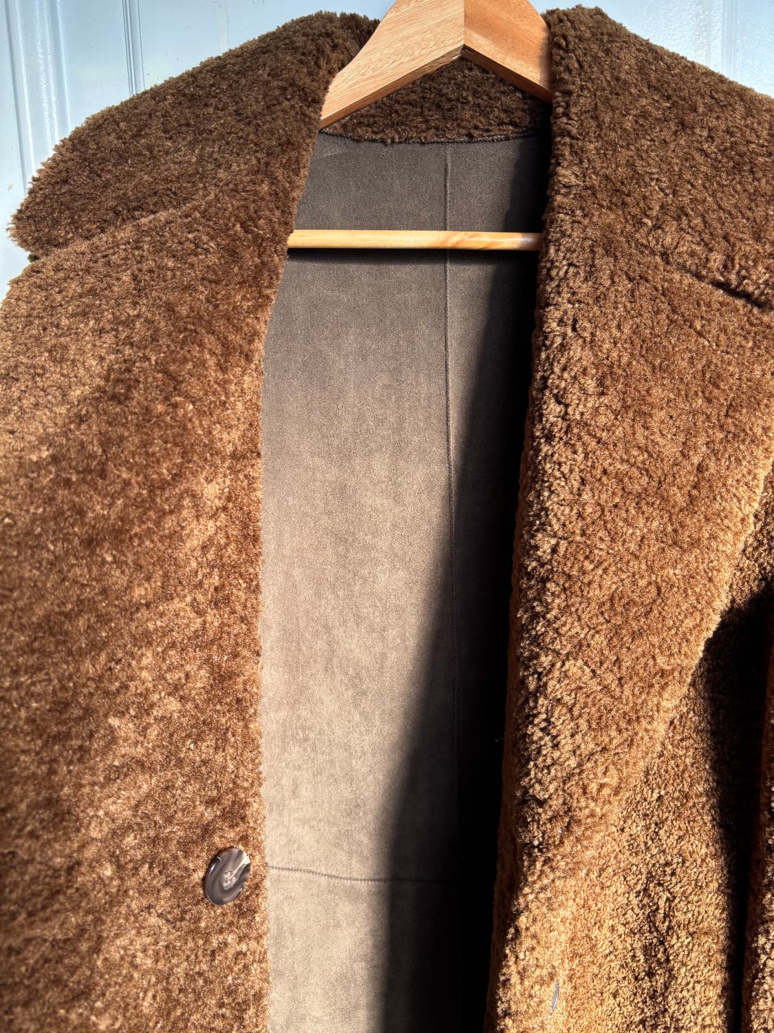 테디베어 무스탕 양면 롱코트 jjigott 리버시블 코트 상품이미지5