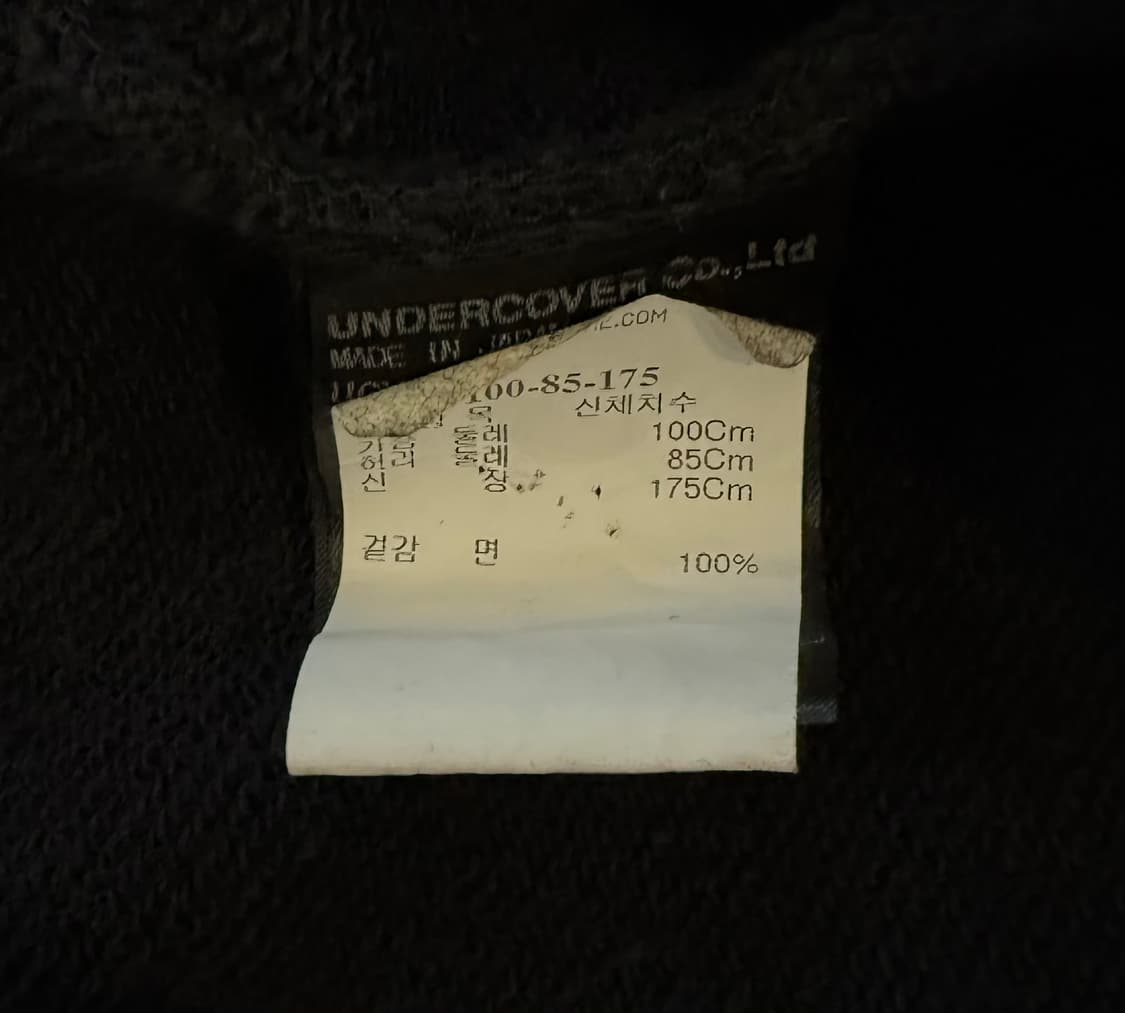 언더커버 18AW 블랙 아스트로넛츠 에이전시 후드집업 상품이미지9