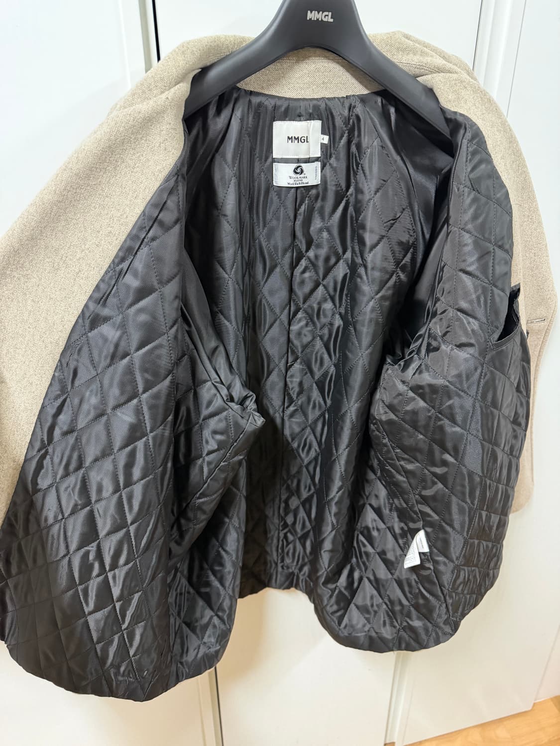 Mmgl 믐글 미니멀 하프 코트 베이지 4 상품이미지7