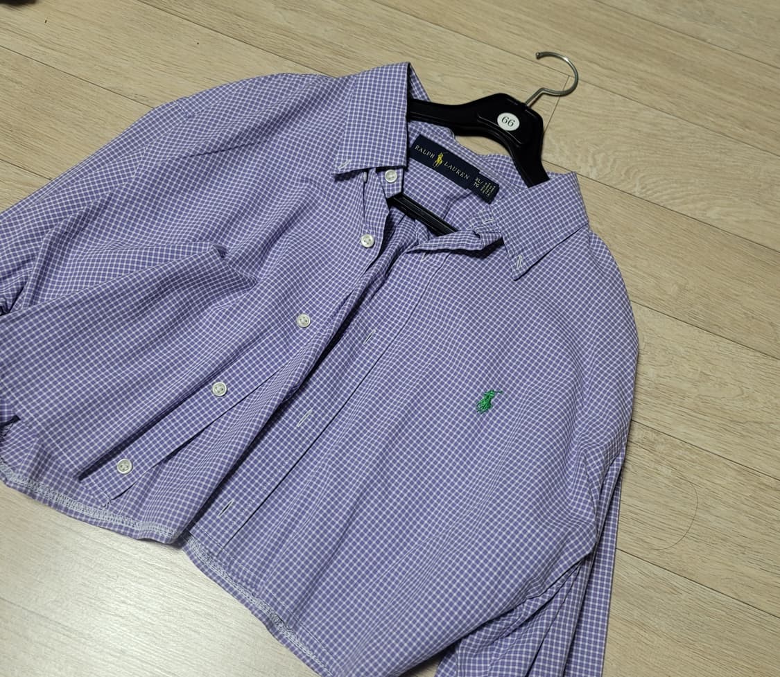 폴로 랄프로렌 크롭 체크 셔츠 김코디 커스텀 빈티지  상품이미지2