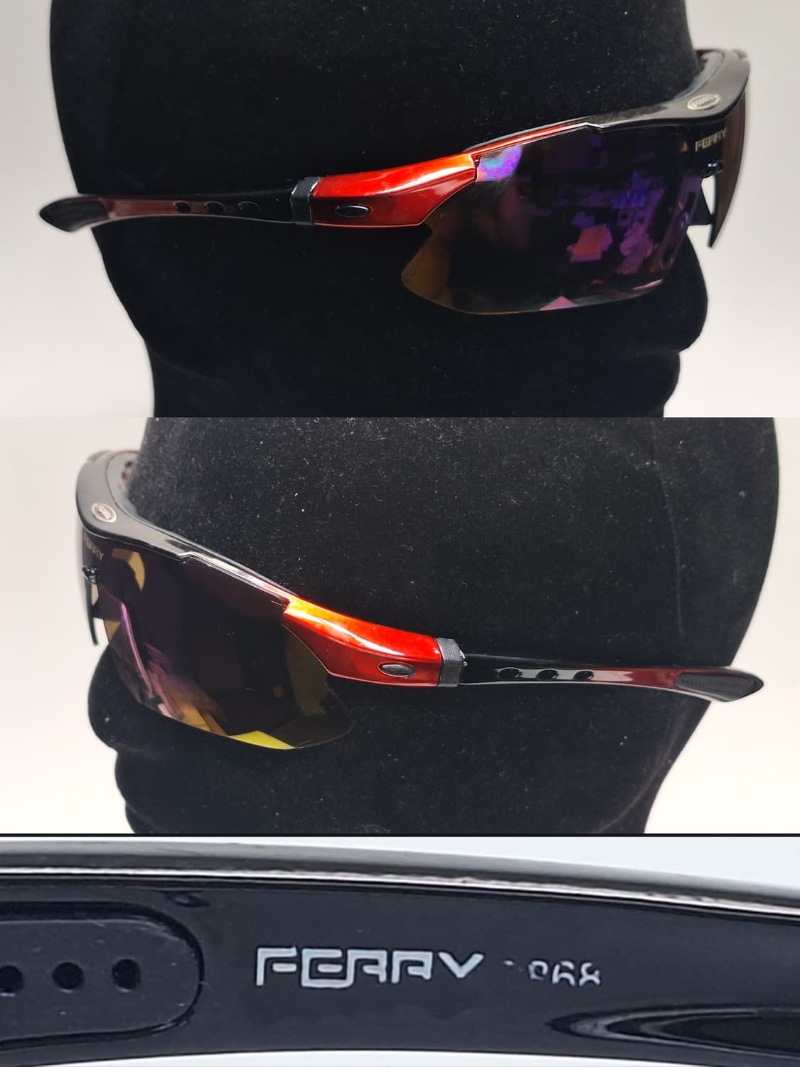 일본 수입 FERRY 스포츠 랩어라운드 선글라스/러닝 낚시 골프 사이클  상품이미지8