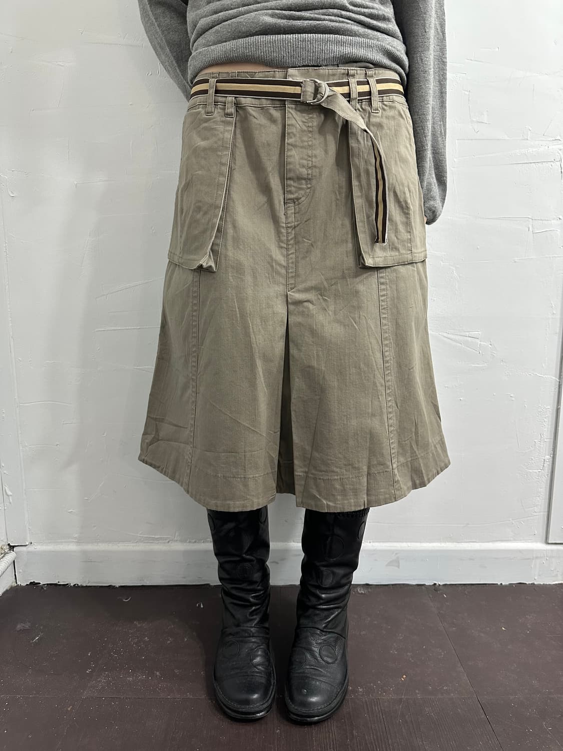 cotton belt midi skirt 상품이미지2