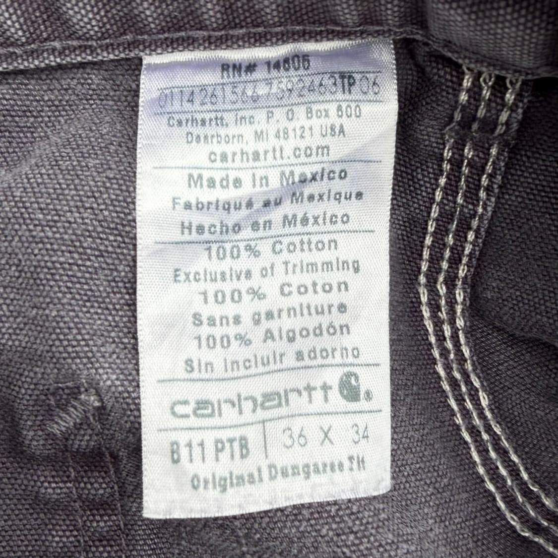 OG 칼하트 B11 PTB 싱글니 카펜터팬츠 상품이미지10