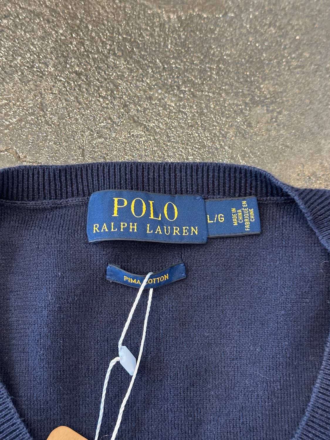 POLO 폴로 랄프로렌 네이비 V넥 니트 L 상품이미지4