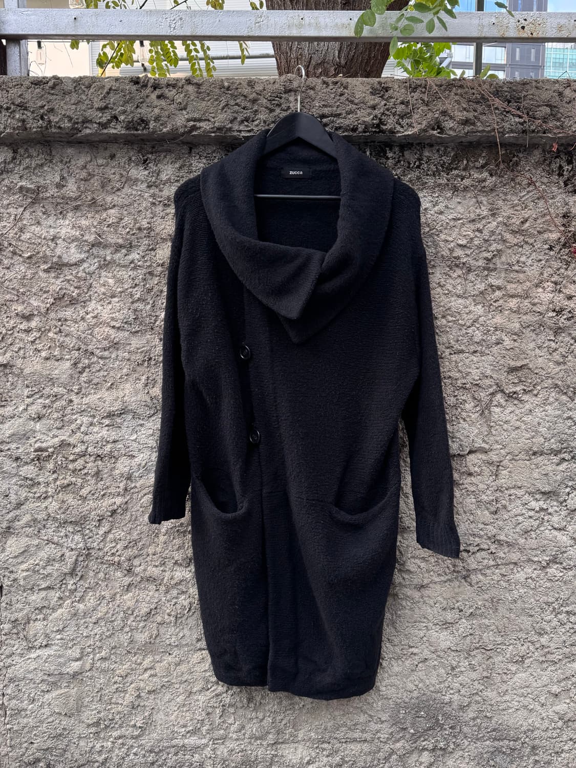 Zucca 주카 비대칭 울 니트 가디건코트  상품이미지2